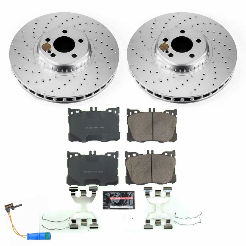 Power Stop 2018 Mercedes-Benz C43 AMG Front Z23 Evolution Sport Coated Brake Kit PowerStop