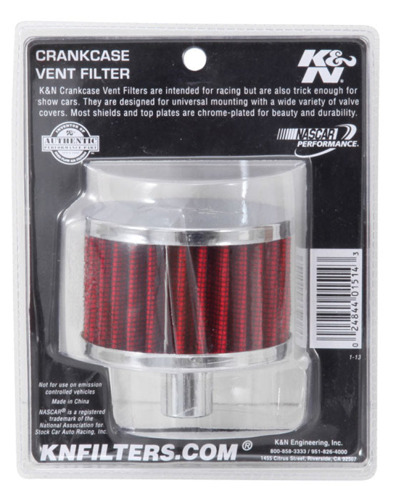 K&N Filter 3/4in Vent 3in Diameter 2in Height K&N Engineering
