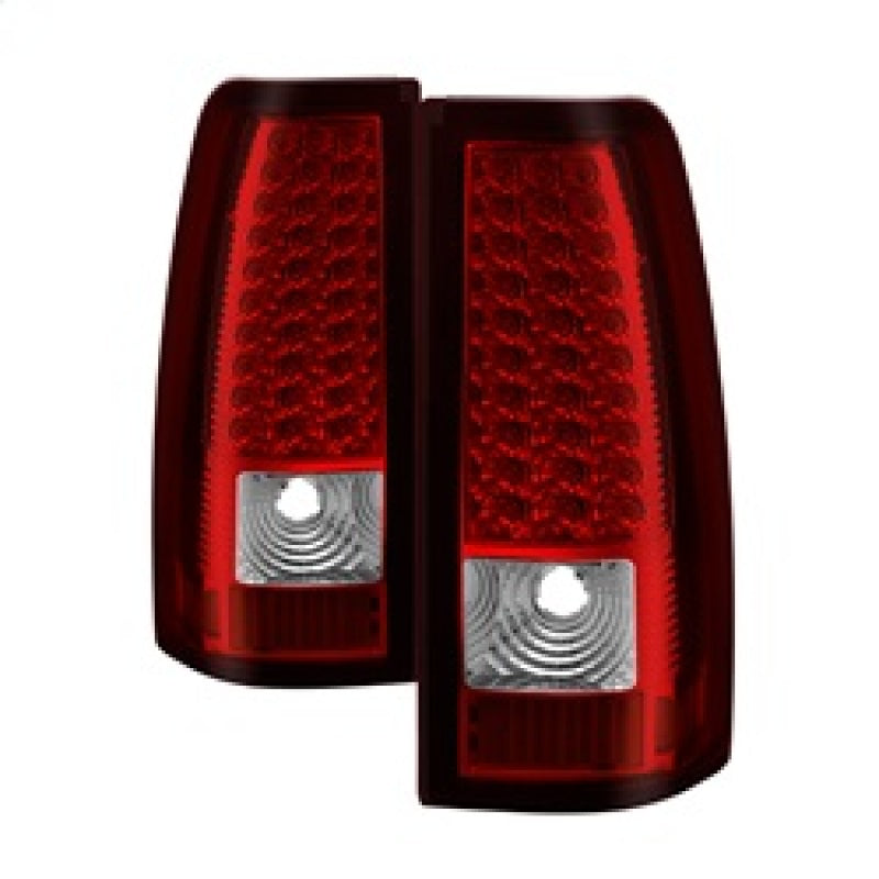 Xtune Chevy Silverado 1500/2500/3500 03-06 LED Tail Lights Red Clear ALT-ON-CS03-LED-RC SPYDER