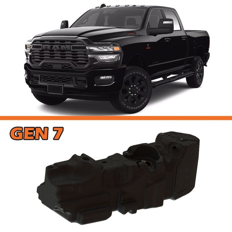 Titan Fuel Tanks 25-26 RAM 2500/3500 Cummins 4WD Crew Cab Short Bed 52 Gallon XXL Mid-Ship Fuel Tank