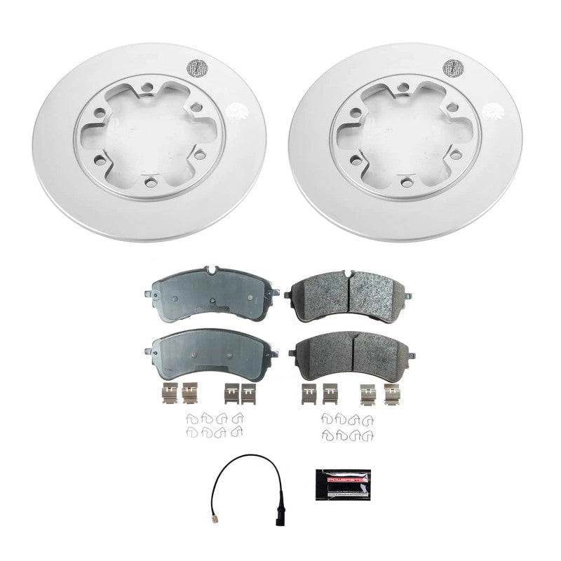 Power Stop 2021 Ford Transit-150 Rear Z17 Coated Brake Kit PowerStop