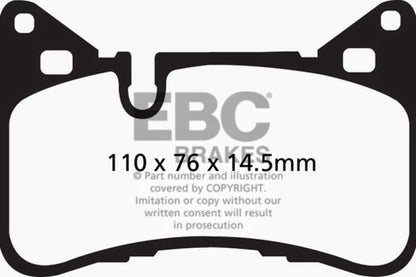 EBC BlueStuff Rear Brake Pads - DP52117NDX EBC