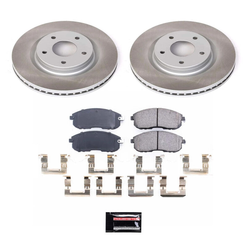 Power Stop 2019 Nissan Sentra Front Semi-Coated Rotor Kit PowerStop
