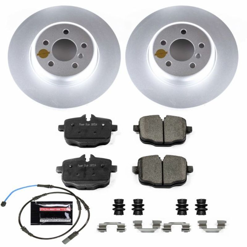 Power Stop 11-16 BMW 550i Rear Z23 Evolution Sport Coated Brake Kit PowerStop