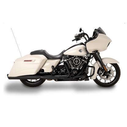 Vance & Hines HD M8 Touring Razorback 450 Slip-on Exhaust - Wrinkle Black