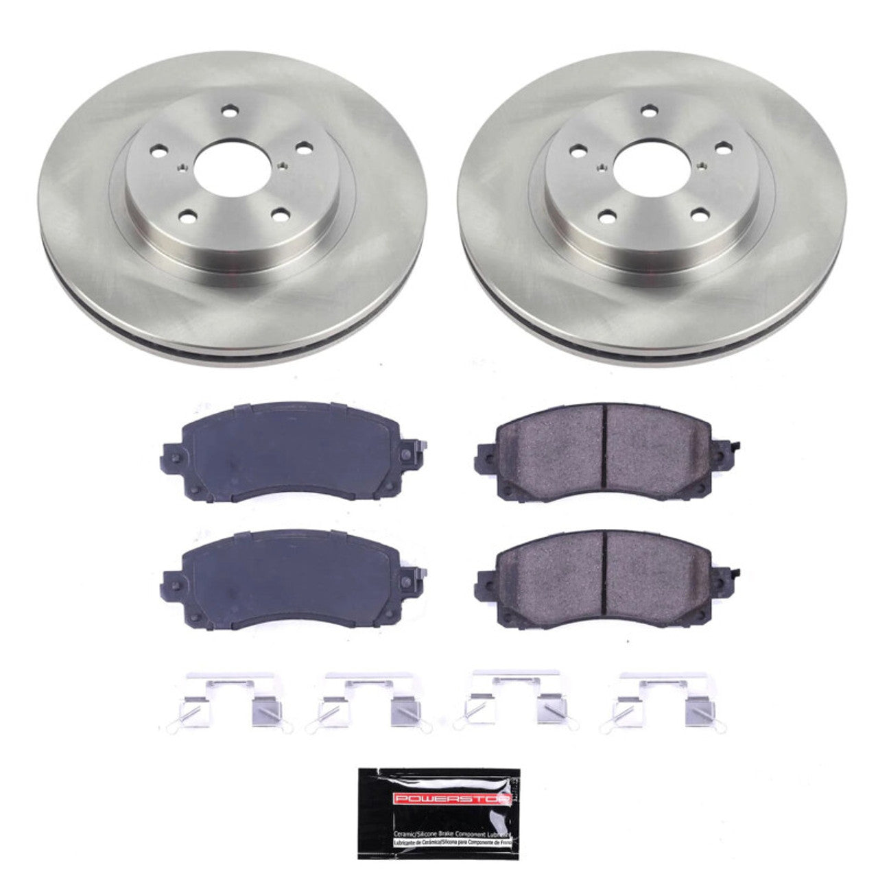 Power Stop 19-22 Subaru Forester Front and Rear Semi-Coated Rotor Kit