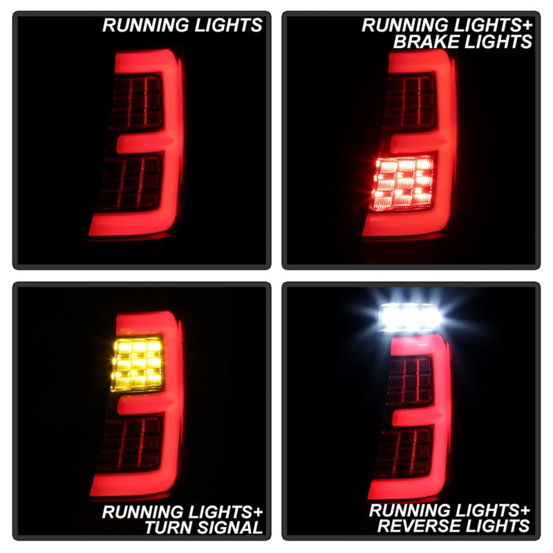 Spyder 99-04 Jeep Grand Cherokee - Light Bar Led Tail Lights - Black - ALT-YD-JGC99V3-BK SPYDER