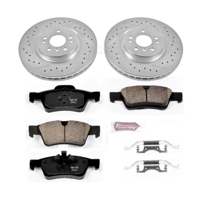 Power Stop 10-11 Mercedes-Benz ML450 Rear Z23 Evolution Sport Brake Kit PowerStop