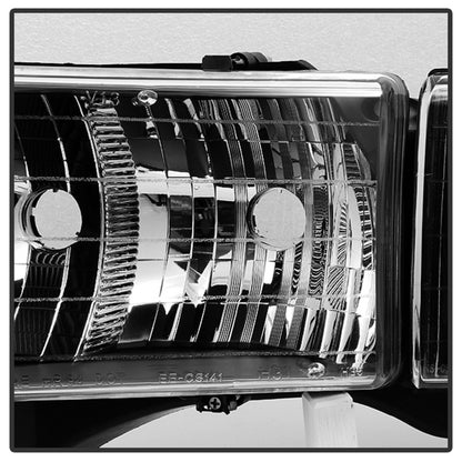 Xtune Dodge Ram Sport Model Only 1999-2002 OEM Headlights Black HD-JH-DR99-SP-BK SPYDER