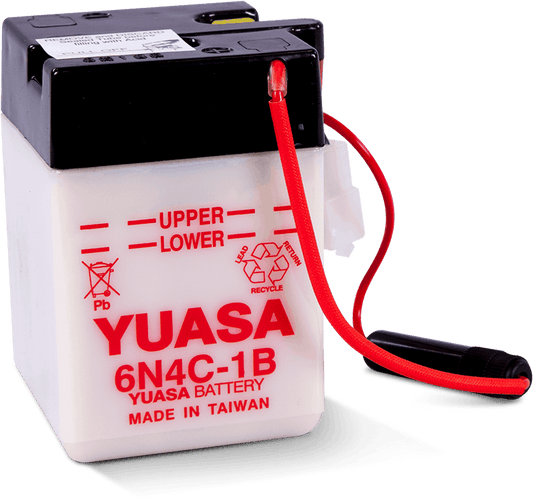 Yuasa 6N4C-1B Conventional 6 Volt Battery Yuasa Battery