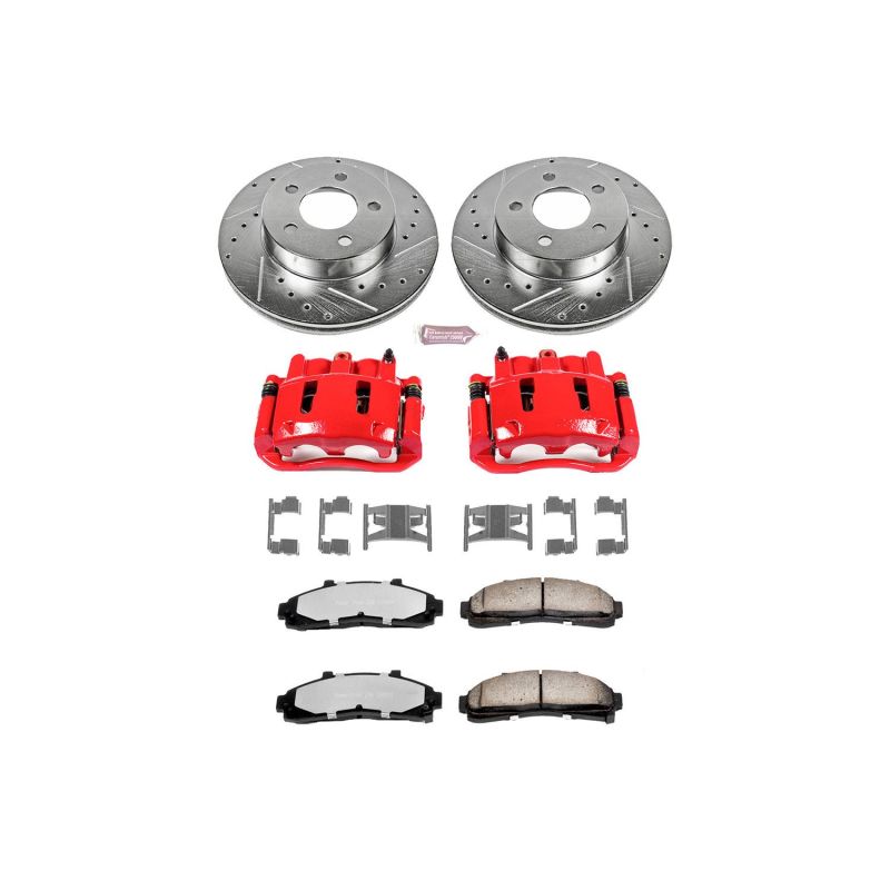 Power Stop 95-01 Ford Explorer Front Z36 Truck & Tow Brake Kit w/Calipers PowerStop