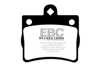 EBC YellowStuff Rear Brake Pads - DP41135R EBC