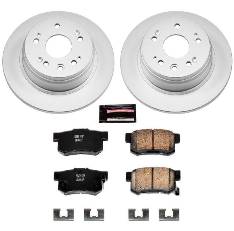 Power Stop 02-04 Honda CR-V Rear Z17 Evolution Geomet Coated Brake Kit PowerStop