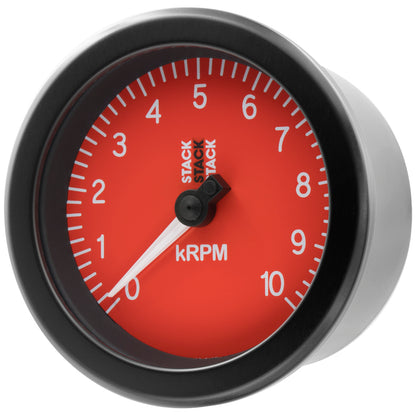 Autometer Stack Sport 88mm 0-10K RPM Tachometer - Red ST100-010R