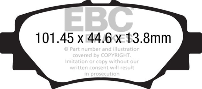 EBC Ultimax2 Rear Brake Pads - UD1729 EBC