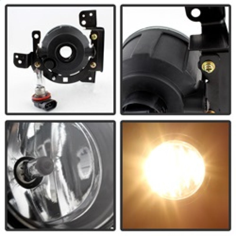 Spyder Mitsubishi Mirage 2014+ OEM Fog Lights w/Switch Clear FL-MM2014-C SPYDER