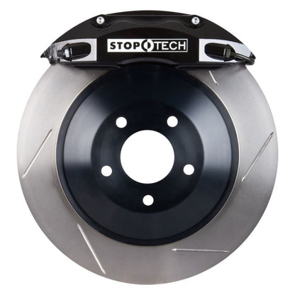 StopTech 09-13 Dodge Challenger Rear BBK w/ Black ST-40 Calipers Slotted Rotors Stoptech