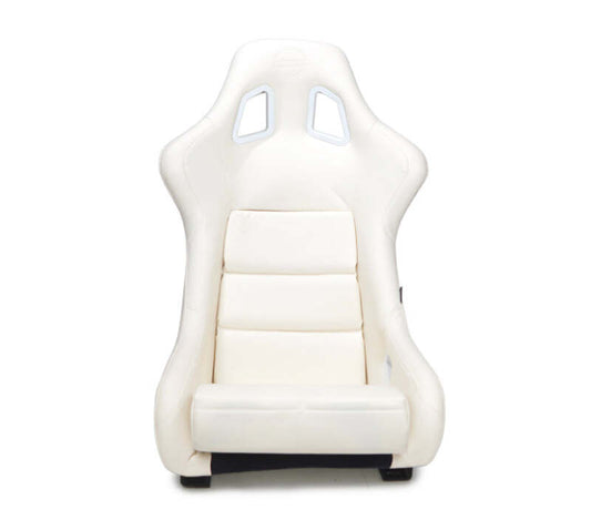 NRG Innovations Vinyl Fiberglass Bucket Seat - Large - White – FRP-302WT-V