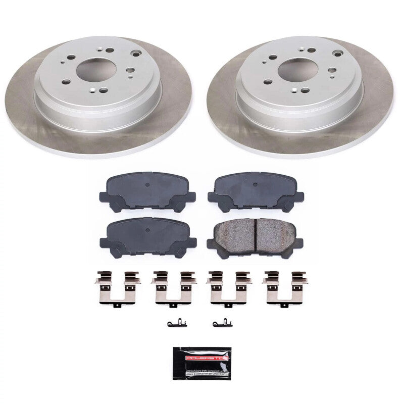 Power Stop 09-11 Honda Pilot Rear Semi-Coated Rotor Kit PowerStop