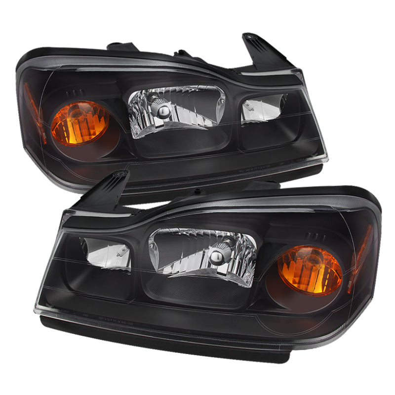 Xtune Saturn Vue 06-07 Crystal Headlights Black HD-JH-SVUE06-AM-BK SPYDER