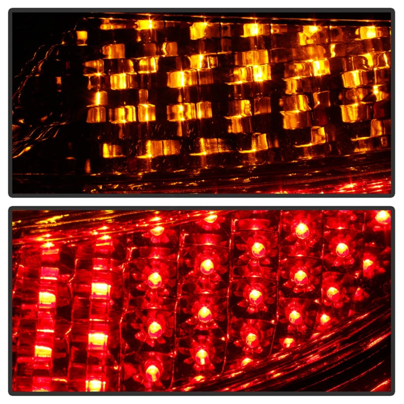 Xtune Porsche 911 996 ( Non 4S. Turbo. GT3 ) 99-04 LED Tail Lights Red Clear ALT-ON-P99699-LED-RC SPYDER