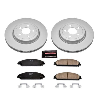 Power Stop 05-19 Chrysler 300 Front Z17 Evolution Geomet Coated Brake Kit PowerStop