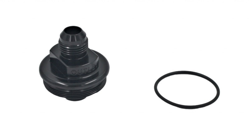 Fuelab Replacement Filter Cap -10AN Outlet - Black