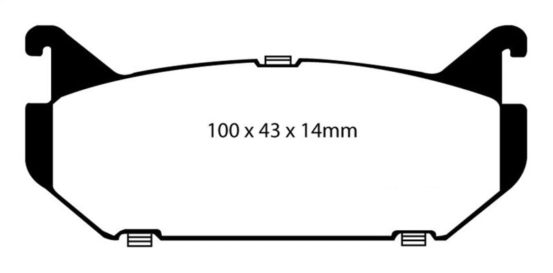 EBC YellowStuff Rear Brake Pads - DP4972R EBC