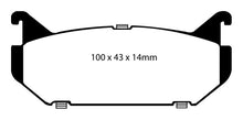 Load image into Gallery viewer, EBC YellowStuff Rear Brake Pads - DP4972R