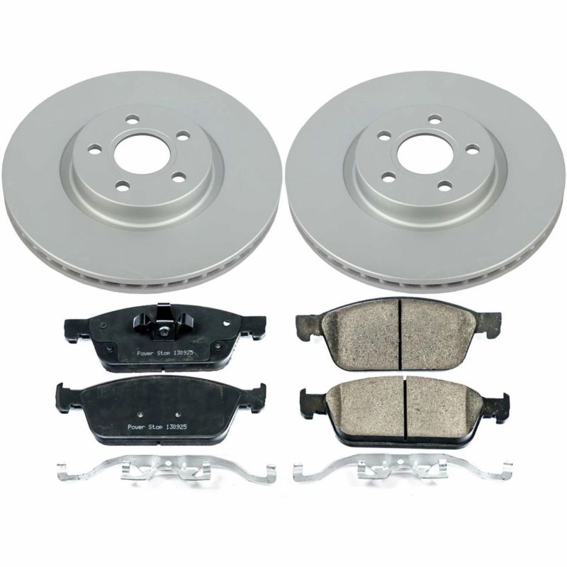 Power Stop 18-19 Ford Transit Connect Front Z17 Evolution Geomet Coated Brake Kit PowerStop