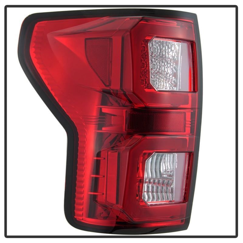 Spyder 07-13 Toyota Tundra V2 Light Bar LED Tail Lights - Red Clear ALT-YD-TTU07V2-LB-RC SPYDER