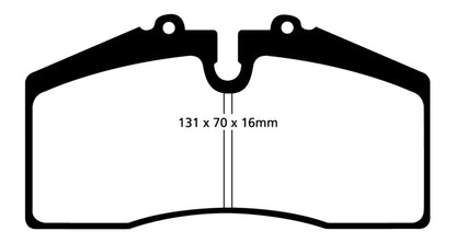 EBC YellowStuff Front Brake Pads - DP41014R EBC