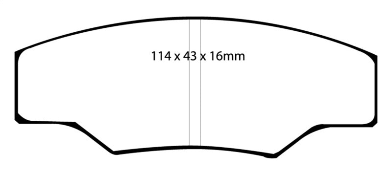 EBC YellowStuff Rear Brake Pads - DP4003R EBC