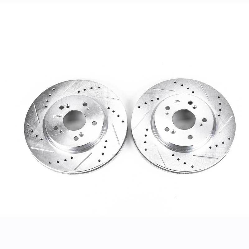 Power Stop 07-12 Acura RDX Front Evolution Drilled & Slotted Rotors - Pair PowerStop
