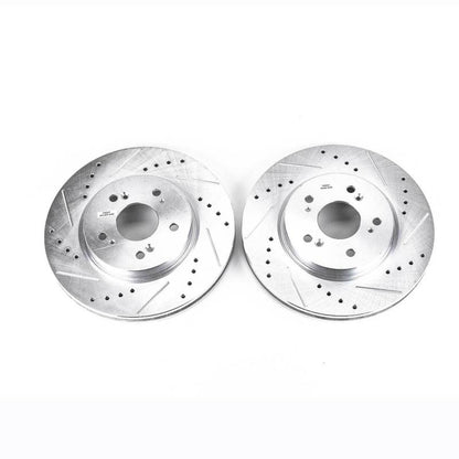 Power Stop 07-12 Acura RDX Front Evolution Drilled & Slotted Rotors - Pair PowerStop