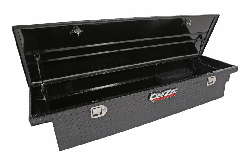 Deezee Universal Tool Box - Red Crossover - Single Lid Black BT (Low)