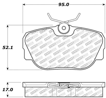 StopTech Street Disc Brake Pads - 305.04930 Stoptech