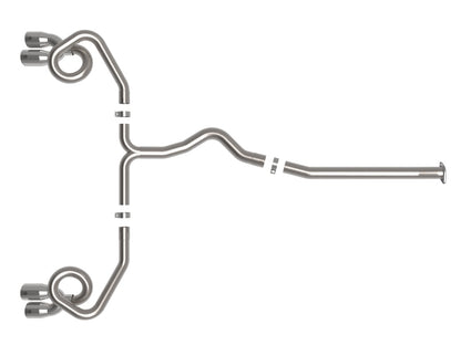 aFe POWER Takeda 3in to 2-1/2in 304 SS Cat-Back Exhaust w/ Polished Tips 22-23 Subaru WRX H4-2.4L(t) aFe