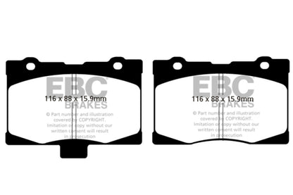 EBC Ultimax2 Front Brake Pads - UD1091 EBC