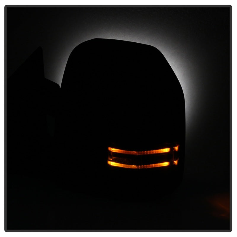 xTune 99-07 Ford Super Duty Heated LED Signal Power Mirrors - Smk (Pair) (MIR-FDSD99S-G4-PW-SM-SET) SPYDER