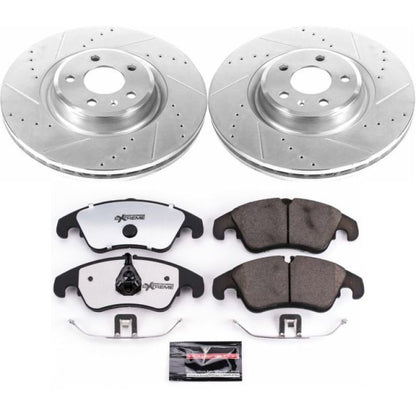 Power Stop 14-18 Audi A6 Front Z26 Street Warrior Brake Kit PowerStop