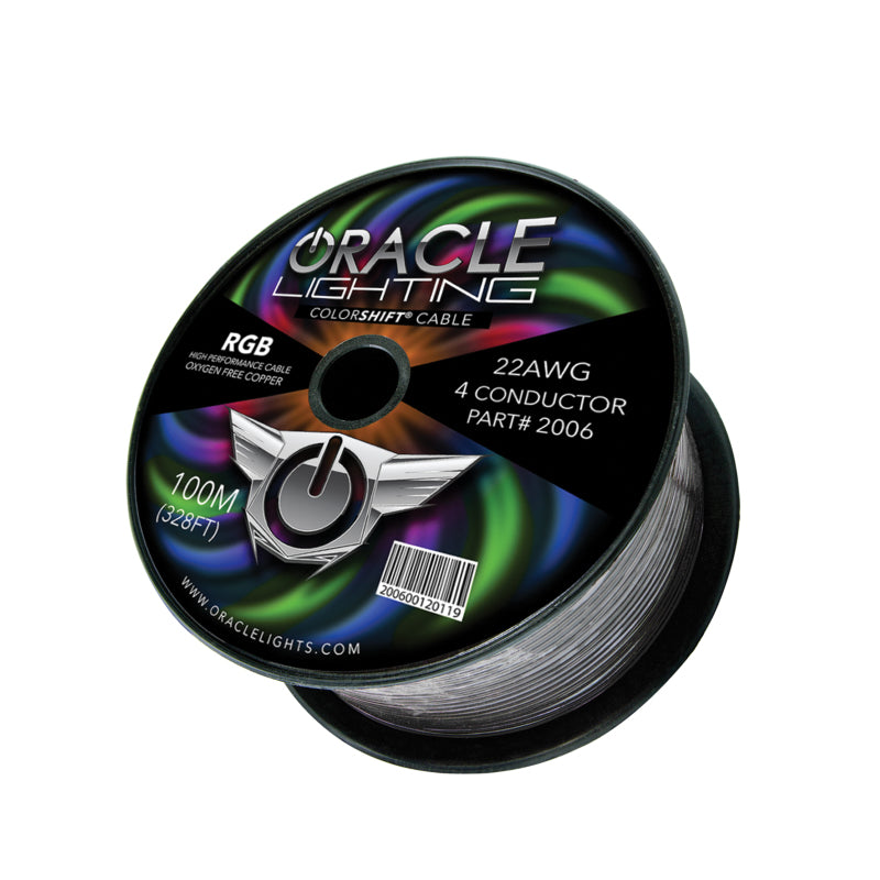 Oracle 22AWG 4 Conductor RGB Installation Wire 100M (328ft) Spool - RGB