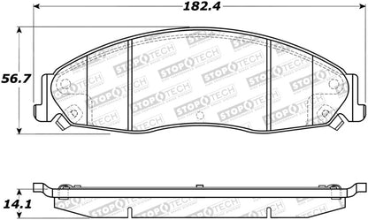 StopTech Premium Ceramic Brake Pads - 308.09210 Stoptech
