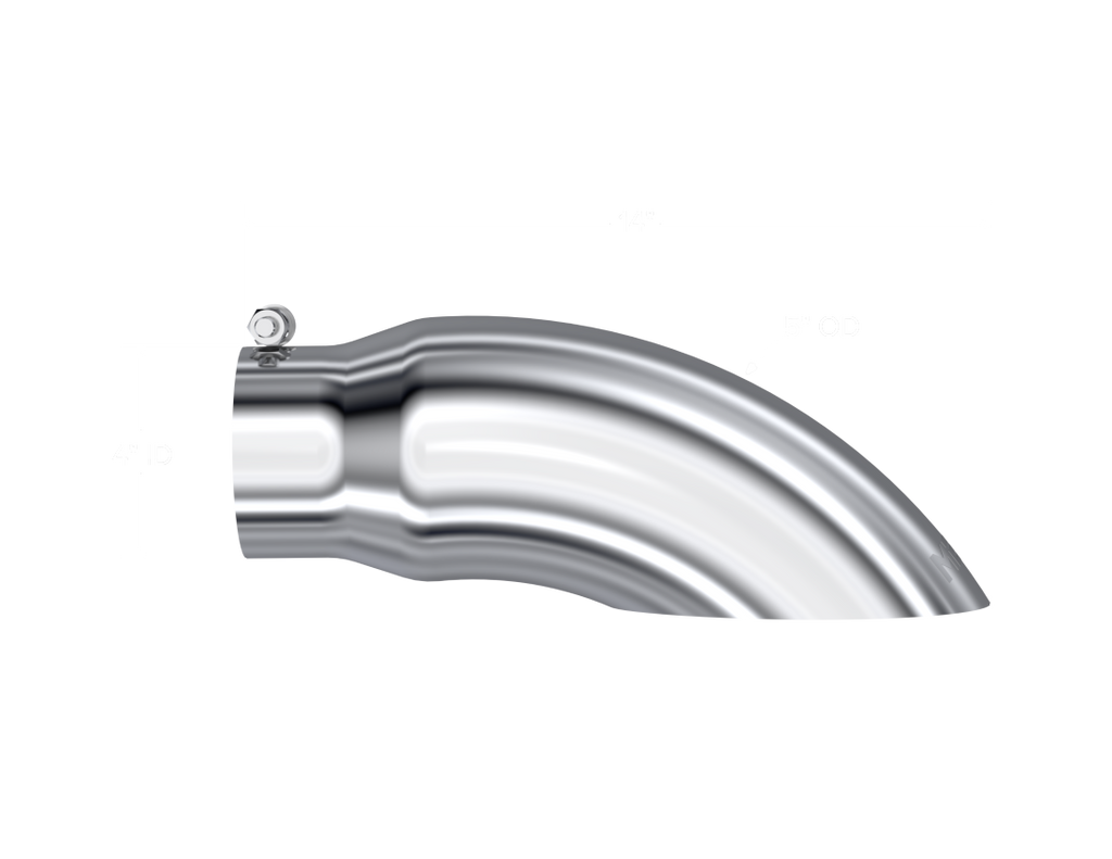 MBRP Universal Tip 5 O.D. Turn Down 4 inlet 14 length - T5086