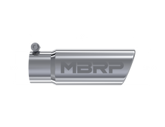 MBRP Universal Tip 3in O.D. Angled Rolled End 3 inlet 10 length - T5115