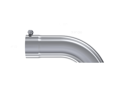 MBRP Universal Tip 3.5in O.D. Turn Down 3 inlet 12 length - T5080 MBRP