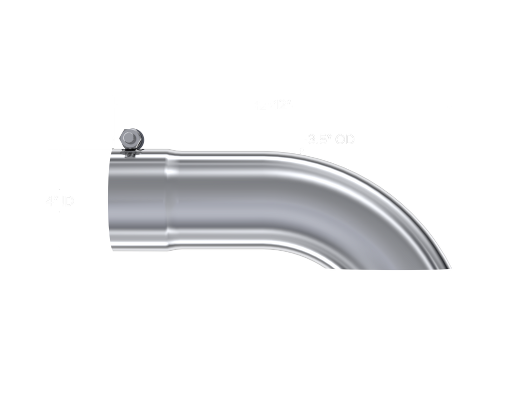 MBRP Universal Tip 3.5in O.D. Turn Down 3 inlet 12 length - T5080