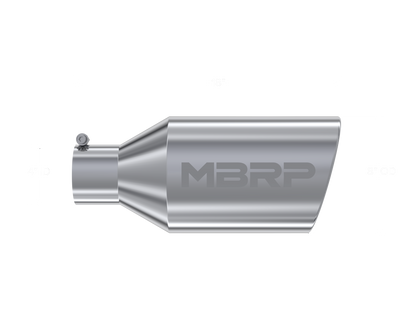 MBRP Universal Tip 8in O.D. Rolled End 4in inlet 18in length T304 - T5128 MBRP