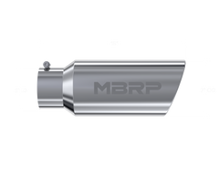 MBRP Universal Tip 7in O.D. Rolled End 5in inlet 18in length - T304 (SINGLE TIP) - T5127
