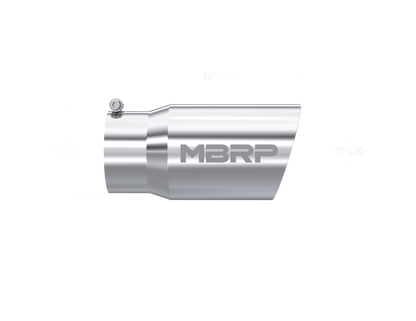 MBRP Universal Tip 6 O.D. Dual Wall Angled 5 inlet 12 length - T5074 MBRP